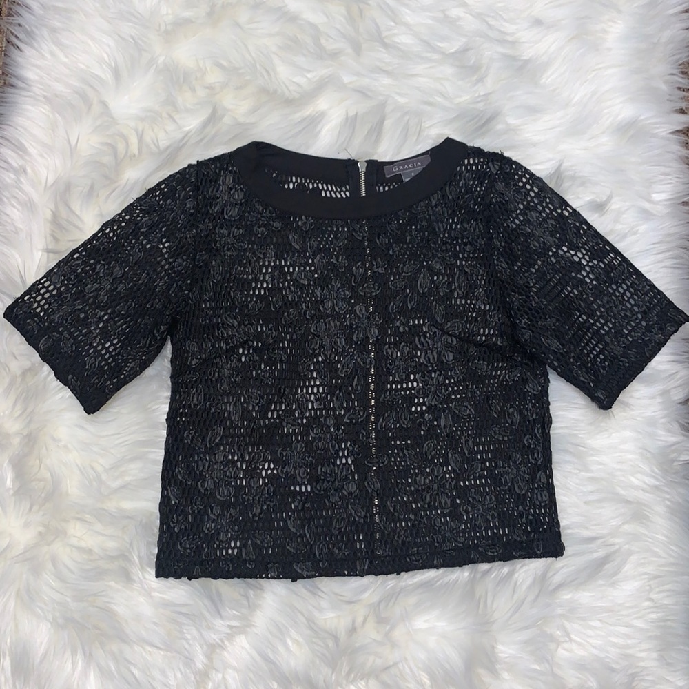 Gracia high quality mesh crop